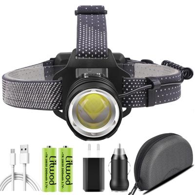 XHP160 светодиодный мощный налобный фонарь с масштабируемой головкой, фонарик, лампа 18650, аккумулятор, водонепроницаемый для кемпинга, фара