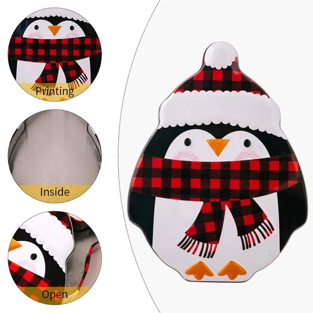 Snowman Christmas Iron Box Santa Claus Xmas Gifts Box New Christmas Candy Box Cookies
