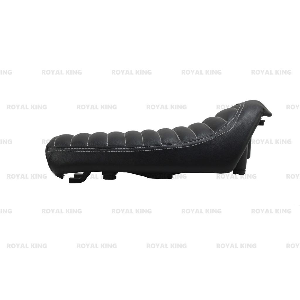 Premium "Leather Single Rider Seat With Cowl" Fit For Royal Enfield INT/GT 650