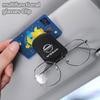 CIZQOI1 Car Sunglasses Holder Magnetic Leather Clip Card Holder For Nissan sentra Serena maxima Versa Micra rogue tiida x-trail NV200