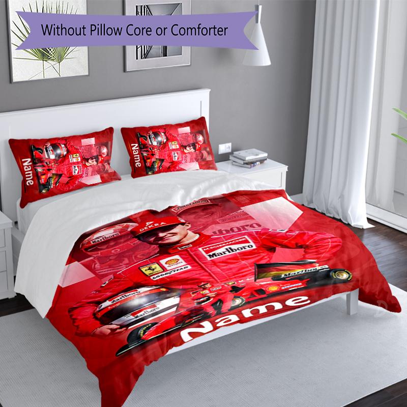 3pcs Custom Name Michael Schumacher Set,Includes 1 Duvet Cover and 2 Pillowcases,All-season Bedroom Decor