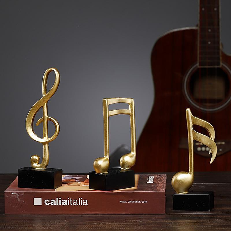 Простые музыкальные ноты Модель Продвинутые украшения Винный холодильник Тумба под телевизор Гостиная Домашний стол Украшения Изделия из смолы Подарки