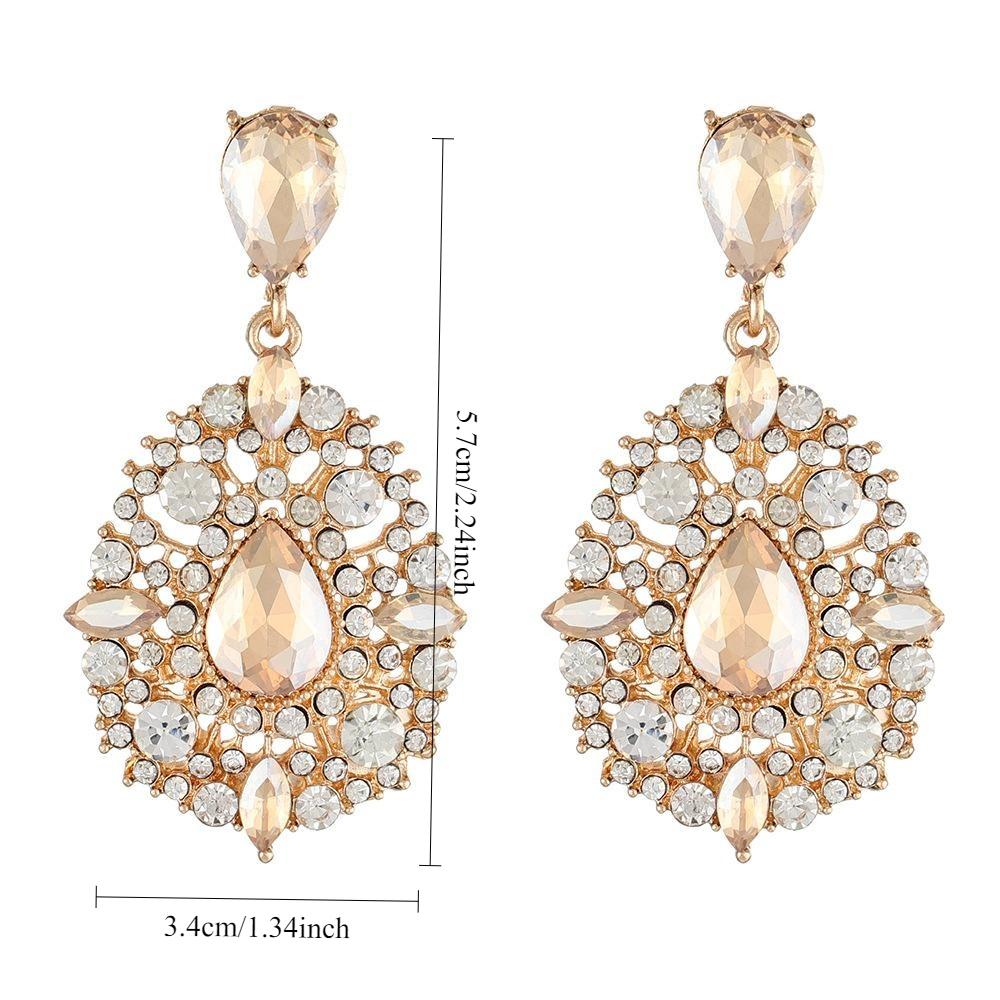 Water Droplet Shaped Pendant Earrings for Women, A New Fashionable and Exaggerated Earring Gift