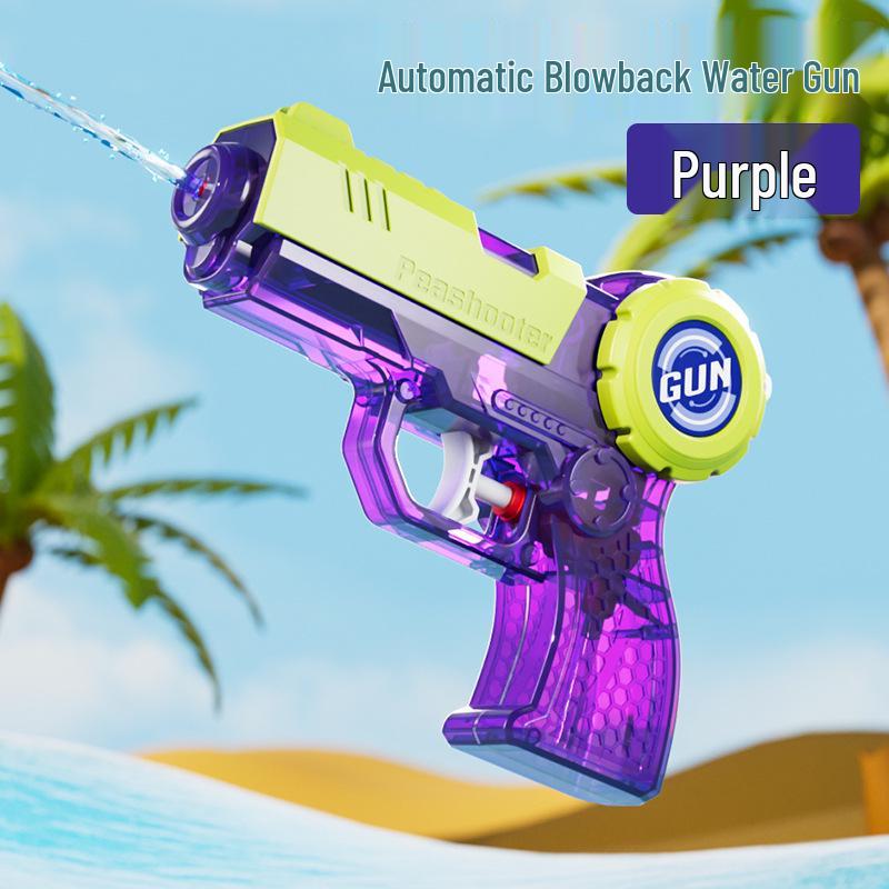 Летний Водный пистолет Uzi Backfire Tech: Большая емкость, Непрерывная стрельба, Прозрачный бак Игрушка