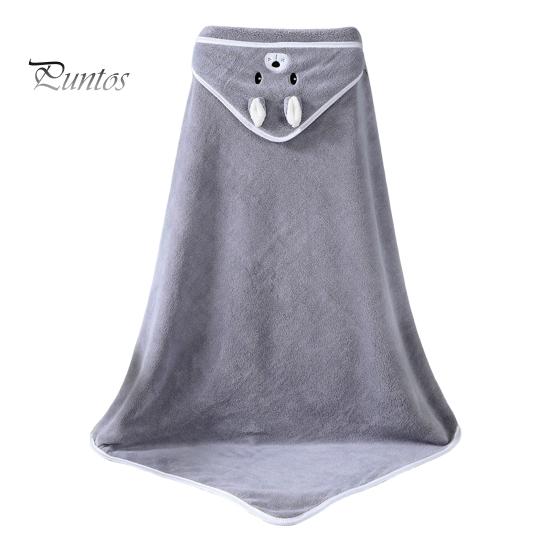 Детское банное полотенце, декор с вышивкой в ​​виде животных, мягкая микрофибра, хорошо впитывающее пеленание для новорожденных, впитывающая пот накидка, накидка для сушки тела
