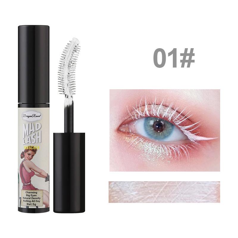 6 Color Mascara Waterproof Slim Natural Curling Volumizing Color Mascara Stage Makeup Sensation Eye Lashes Brush Beauty