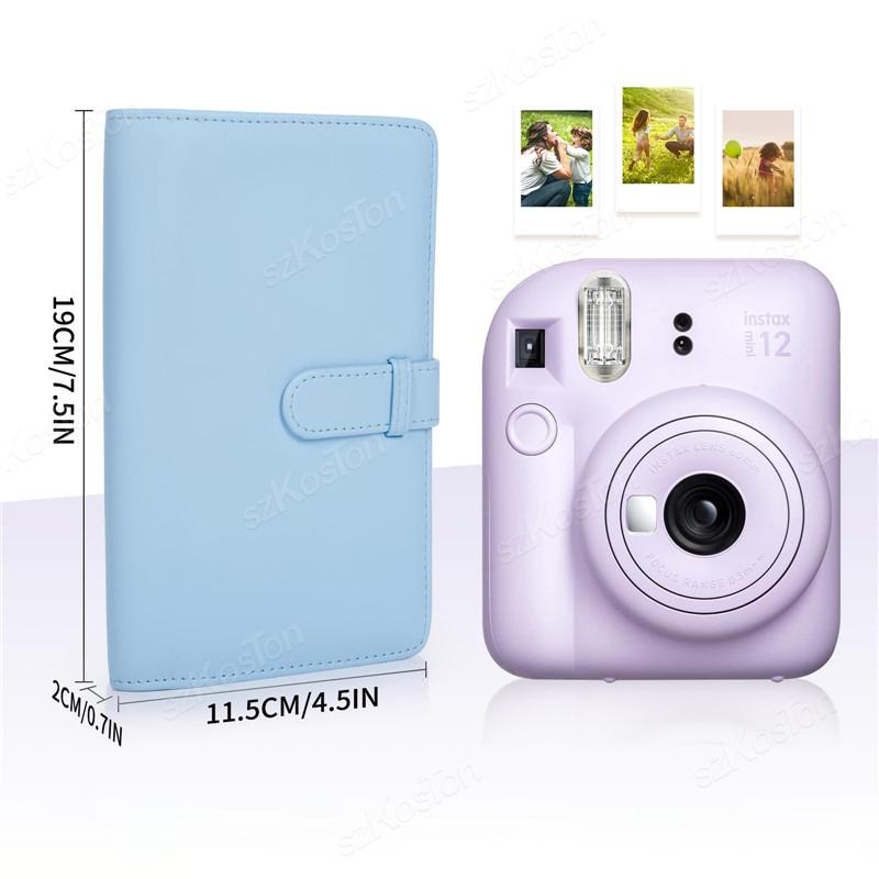 Портативный 3-дюймовый фотоальбом из ПУ-кожи, 108 листов, для фотопленки Fujifilm Instax Mini 12, для коллекции, книжка для билетов и карточек