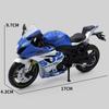 1:12-масштабная модель Suzuki GSX-R1000R из сплава, гоночный мотоцикл, литая под давлением уличная модель мотоцикла повышенной проходимости, высокая имитация, детская игрушка в подарок