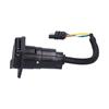 American 4 Flat to 7 Way Round Blade Trailer Plug Connector with Mounting Bracket 6‑24V