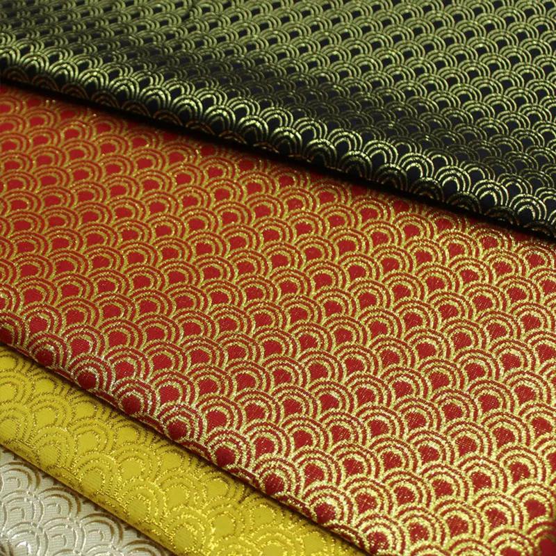 Монгольское платье Ткань жаккард с узором чешуи Материал Китайский стиль Печатная ткань для платья юбки Швейные принадлежности для DIY