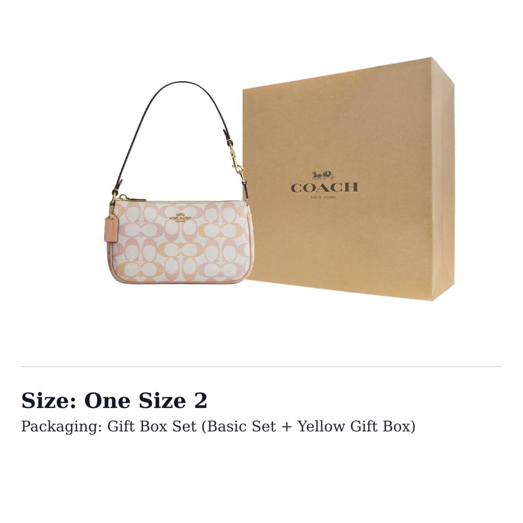 Coach Сумка-клатч Nolita из искусственной кожи, Маленькая женская сумка через плечо, Розовый, CDW29-IMM8C