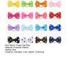 Dog Small Hair Bowknot with Rubber Bands Handmade Hair Dot Bow Pet Grooming Accessories for Party Christmas Birthday