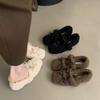 Модные элегантные осенне-зимние балетки на плоской подошве, женские туфли на плоской подошве, женские туфли на плоской подошве с мехом и круглым носком, женская брендовая дизайнерская обувь Тедди для отдыха на открытом воздухе