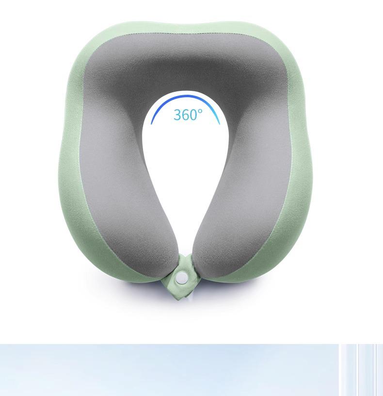 Подушка дорожная U-образной формы с эффектом памяти для самолета и поддержки шеи