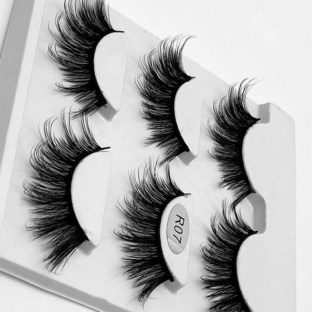 Eye Extension Long Natural Dramatic 100% Cruelty free False Eyelashes 3D Mink Lashes 20mm Fluffy