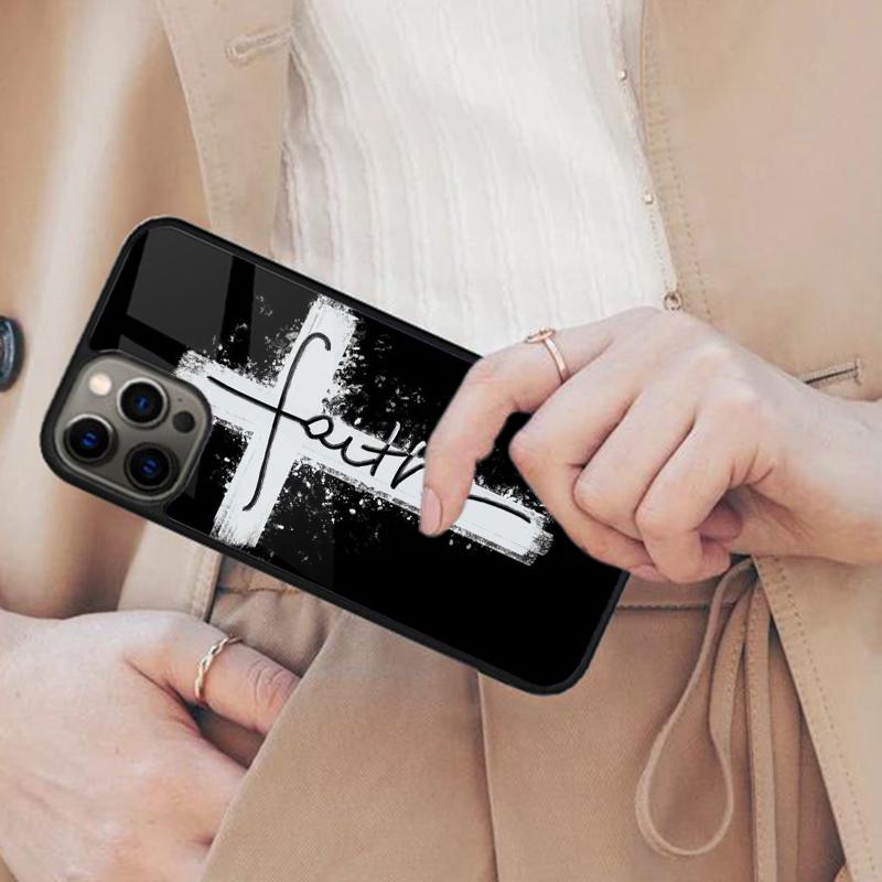 Магнитный чехол для телефона с крестом христианской веры Иисуса для APPLE iPhone 17 Air 16 14 13 12 Pro Max 15 Plus Беспроводная крышка MagSafe