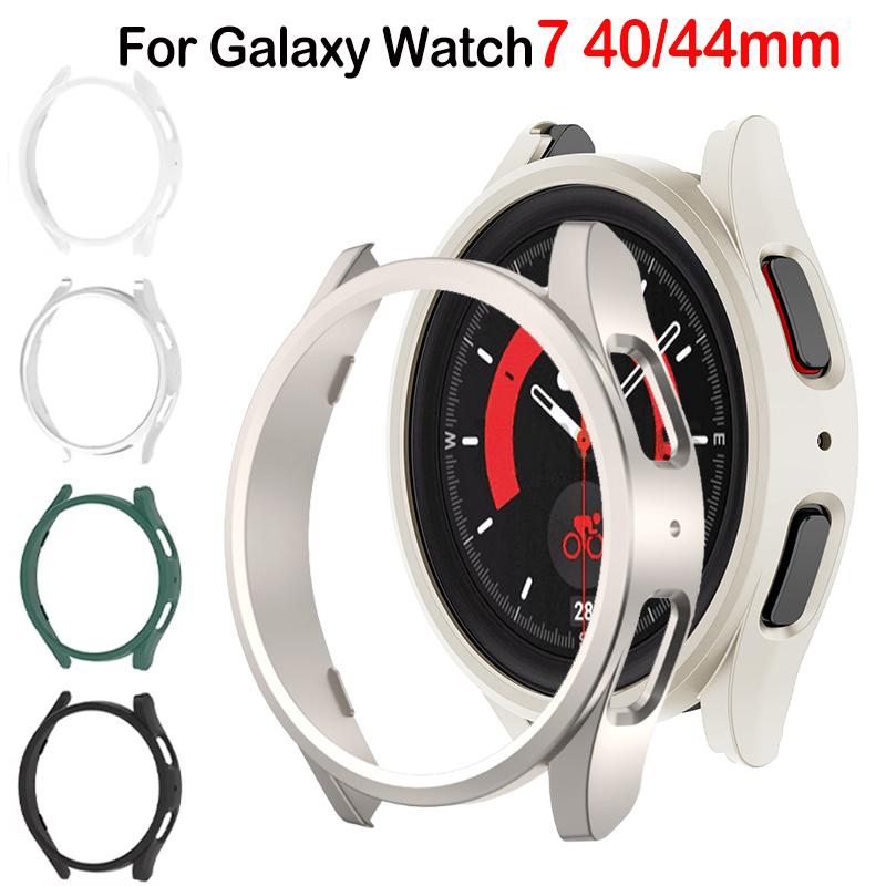 Чехол для корпуса Samsung Galaxy Watch7 40 мм 44 мм Матовое покрытие Защитный полый бампер-оболочка для Galaxy Watch 7 Аксессуары для умных часов
