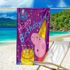 proof beach towel with a Peppa Pig pattern - soft,absorbent,quick-drying,machine washable - perfect for swimming,camping,bathing