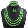 Women Necklace Bohemian For Maxi Beaded 3pcsset Multi Layer Necklaces Set Earrings Bracelet