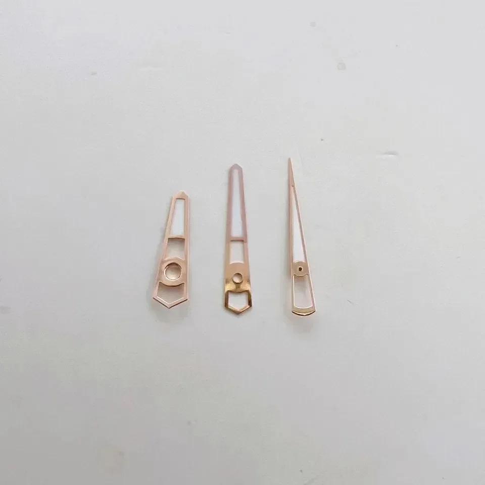 Серебристые/ Золотистые/ Розово-золотистые стрелки NH35 с зеленым люминесцентным покрытием, принимающие, аксессуары для модификации часов для механизма NH35A/NH36/4R/7S