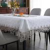 American Red Lace Tablecloths Wedding Tea Coffee Dining Round Table Cover Kitchen Party Christmas Home Decoration