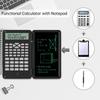 Scientific Calculator with Writing Tablet, Protable Foldable Calculator Notepad 2 in 1 LCD Science Calculator Notepad Professional Financial