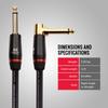 Monster Cable MONSTER CABLE Musical Instrument Cable for Bass 12ft Straight XL 600549 Guitar, Length, Plug, M, BASS2-12A,