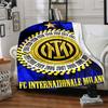 Inter Milan Fan Artwork Blankets Flannel Printed Breathable Warm Throw Blanket for Home Office Bedspreads 0708a100