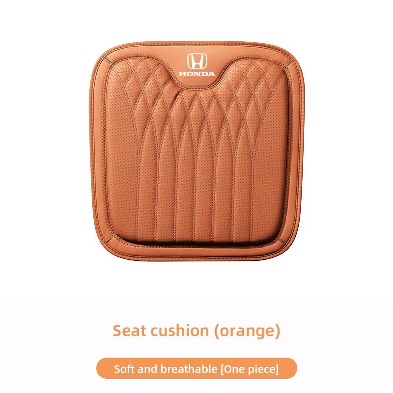 RFKNG1 Nappa Leather Car Seat Cover Four Season Cushion Lumbar Pillow For Honda Civic Accord Fit Jazz Pilot CRV Odyssey Passport City