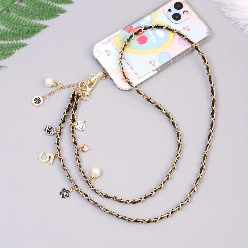 Pearl Mobile Phone Chain Necklace - Crossbody Lanyard for Women