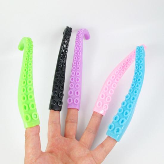 Kids Plastic Mini Finger Tentacle Octopus Prank Toy Cosplay Party Supplies Prop
