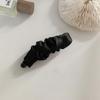 Girls Simple Cloth Folds Large Size Hair Claw Banana Clip Hair Accessories Ponytail Holder