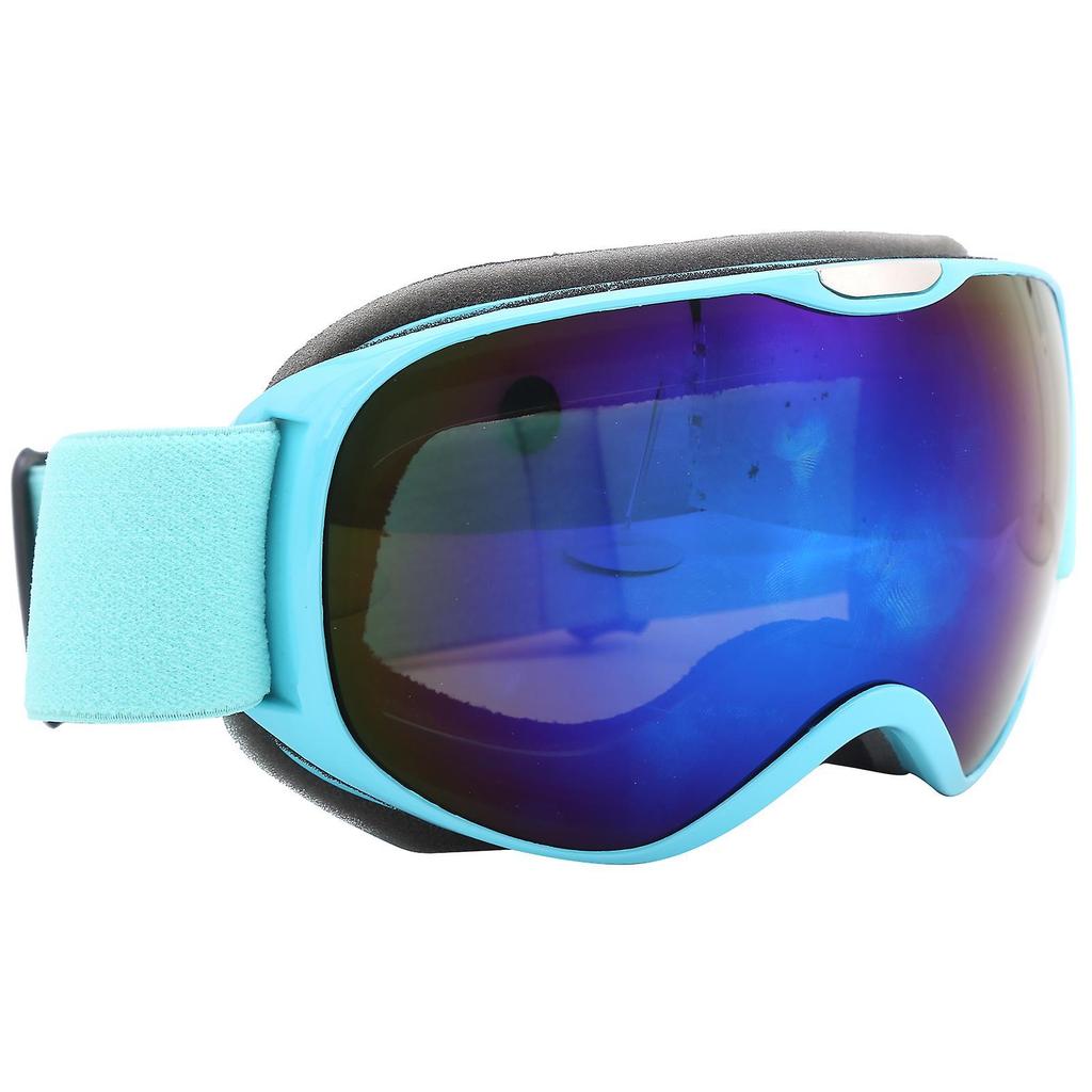 Verdant Touch Snow Sports Glasses Children's Ski Goggles, Anti-Fog Windproof Snow Sports Glasses, Double Layer PC Lens, Bluefor Skiing, Climbing, 12