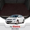 Коврики в багажник для Hyundai Elantra 2012 2013 2014 2015 2016 Вкладыши в багажник Ковры Аксессуары для интерьера Замена Водонепроницаемые
