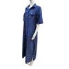 GMXIA Women's Denim Dresses Solid Colours Plus Size Dresses