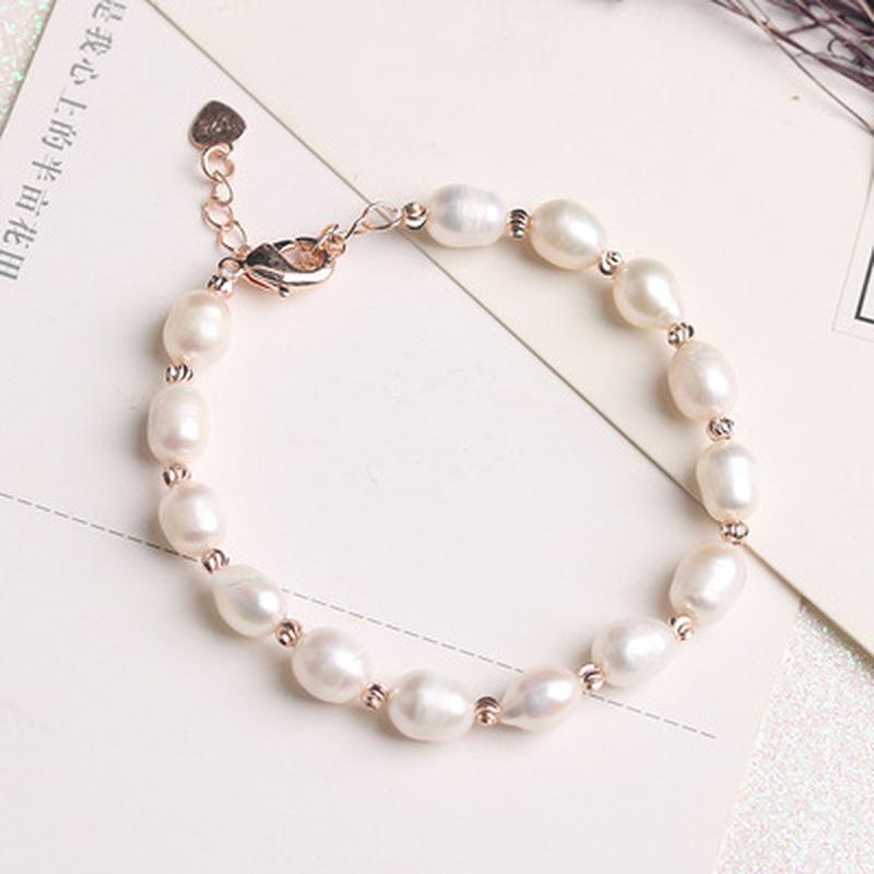 Винтажный имитационный жемчужный браслет с подвесками для женщин, роскошный стильный браслет простоты ювелирных изделий