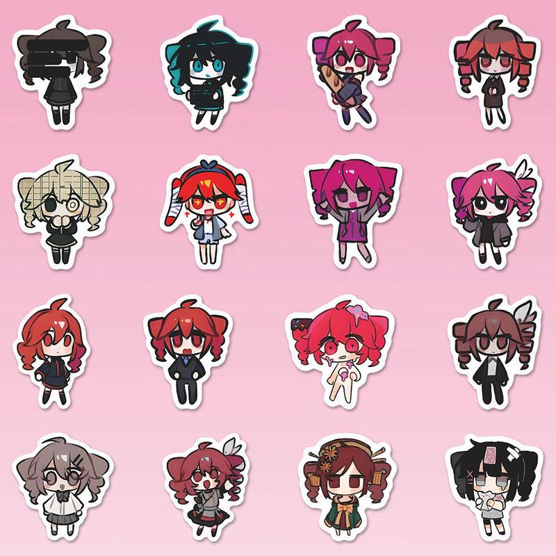 100PCS Kasane Teto Anime Stickers Cartoon Graffiti Decals Helmet Skateboard Laptop Motorcycle Sticker DIY Decoration Gift