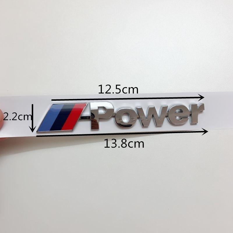 NAZF2 For BMW 1 3 5 7 Series M Performance Emblem M3 M5 X1 X3 X5 X6 E46 E36 Rear Luggage Compartment Logo Sticker Metal Sticker M Logo