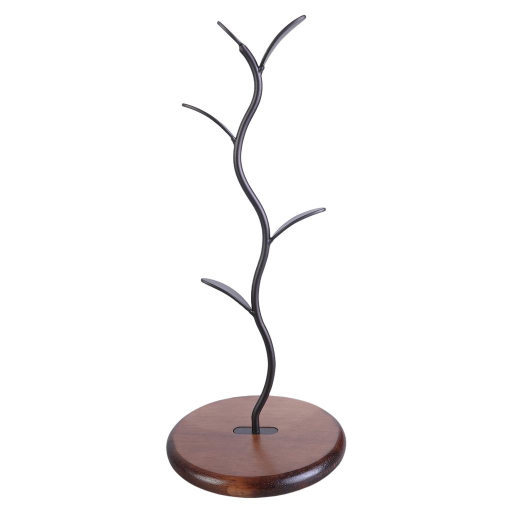 Элегантный держатель для кофейных кружек на кухонной стойке с 4 крючками и прочным основанием для организации дома кухонные принадлежности