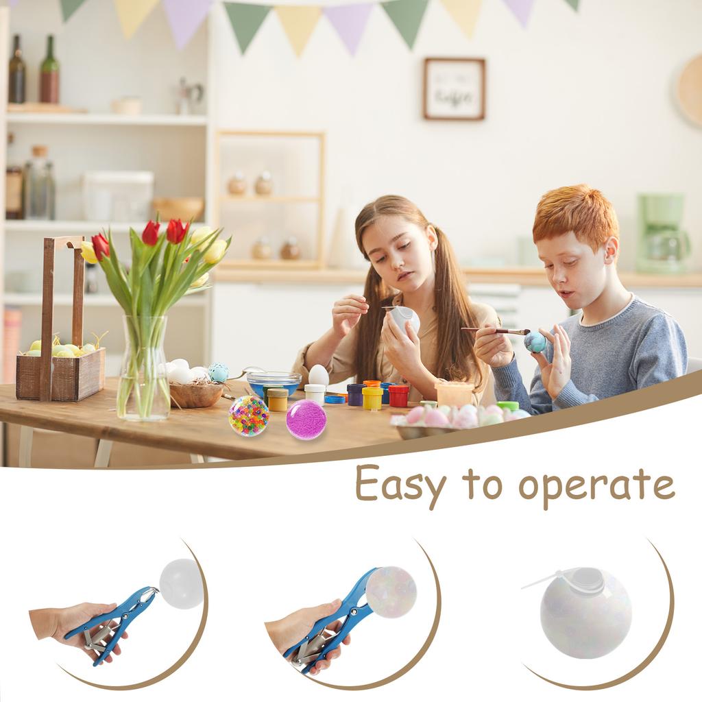 15 Pcs DIY Stress Ball Kit Blank Pressure Balls Skins DIY Kits with Expander Tool Make Your Own Stress Toys for Adults Beginners