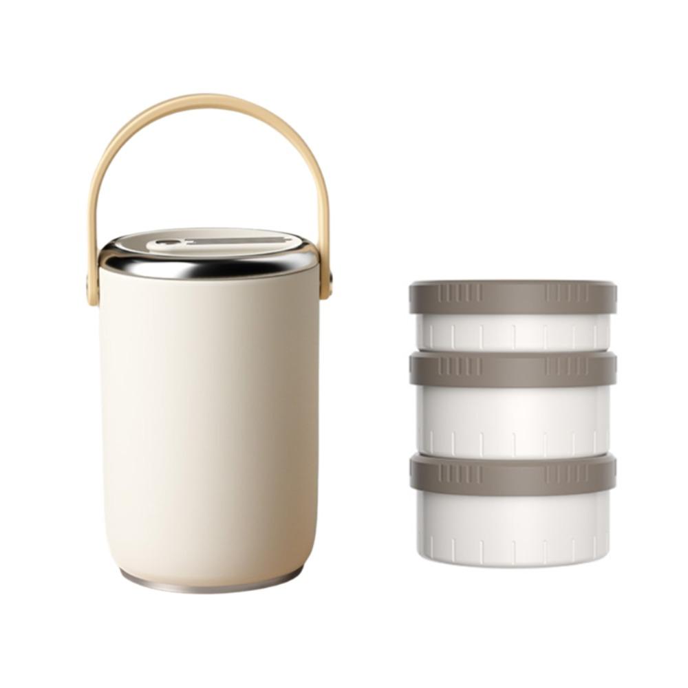 Large Capacity Insulated Food Bucket Long-lasting Heat/Cold Retention Thermal Lunch Box Outdoor