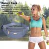 Unisex Waist Bag Adjustable Elastic Strap Zipper Closure Large Capacity Lightweight Outdoor Sports Fanny Pack Stall Owner Purse Outdoor Chest Bag