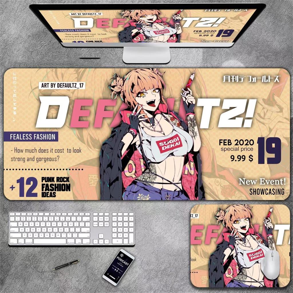 Коврик для клавиатуры и мыши в стиле аниме для девочек, подходящий для киберспорта, офиса и настольного использования.