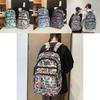 Stylish Nylon Backpack For Men And Women With Letter Design Perfect For School Travel