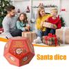 Christmas Santa Swap Gift Exchange Dice 3 X 3in Exchange Gifts Family Game Dice Christmas Stocking Stuffers for Xmas Party Family Night Holiday
