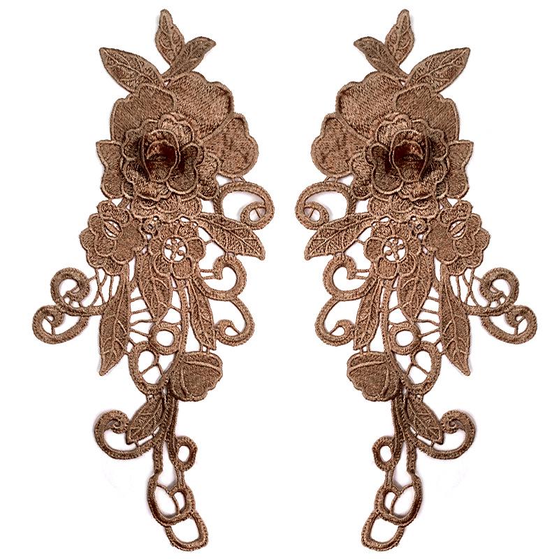 3D водорастворимая кружевная цветочная аппликация для аксессуаров одежды своими руками