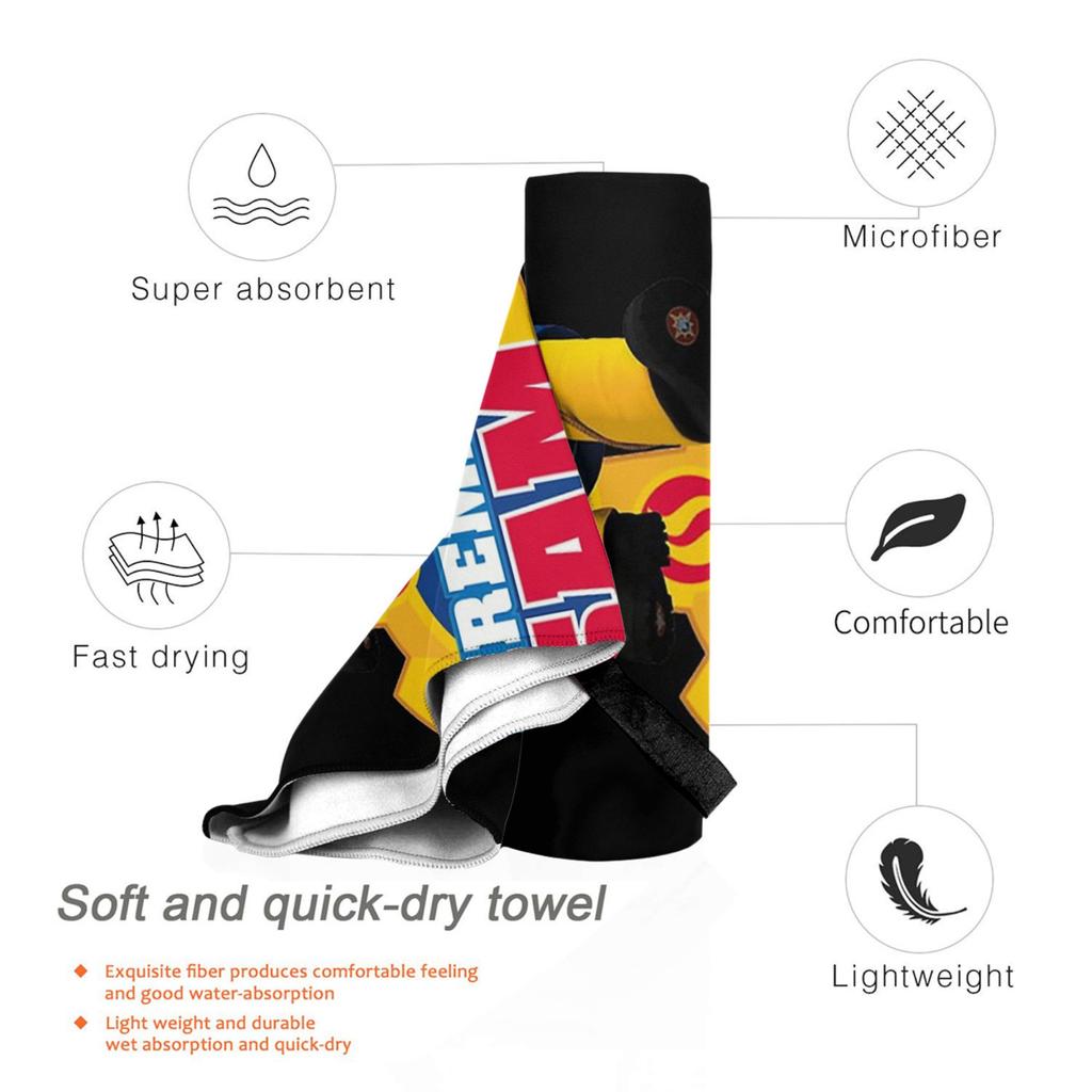 Cartoon Firefighter Fireman Sam Beach Towel Soft Microfiber Quick Dry Absorbent Quick Towels For Pool