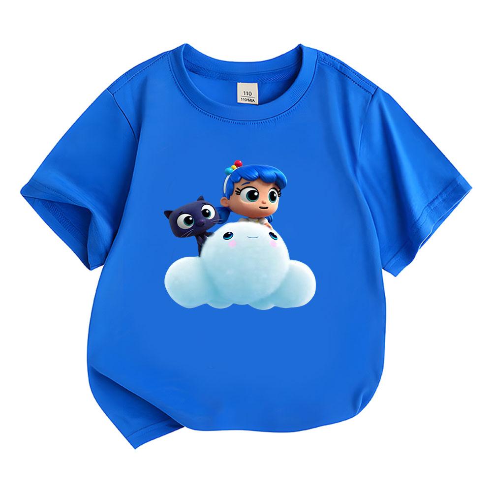 100% Cotton True and The Rainbow Kingdom Children's T-shirt Cute Cartoon Anime Tees Print Kids Tops O-neck Comic Toddler Summer clothes Funny T-shirt
