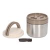 Коробка для каши из нержавеющей стали 304, портативный круглый термоизолированный контейнер для ланча, термос для горячей еды с ложкой для студентов 0,8 л