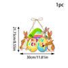New Style, Easter, Cartoon Cute Bunny, Paper, Door Hanging, Party Scene Decoration, Decorative Pendant Supplies